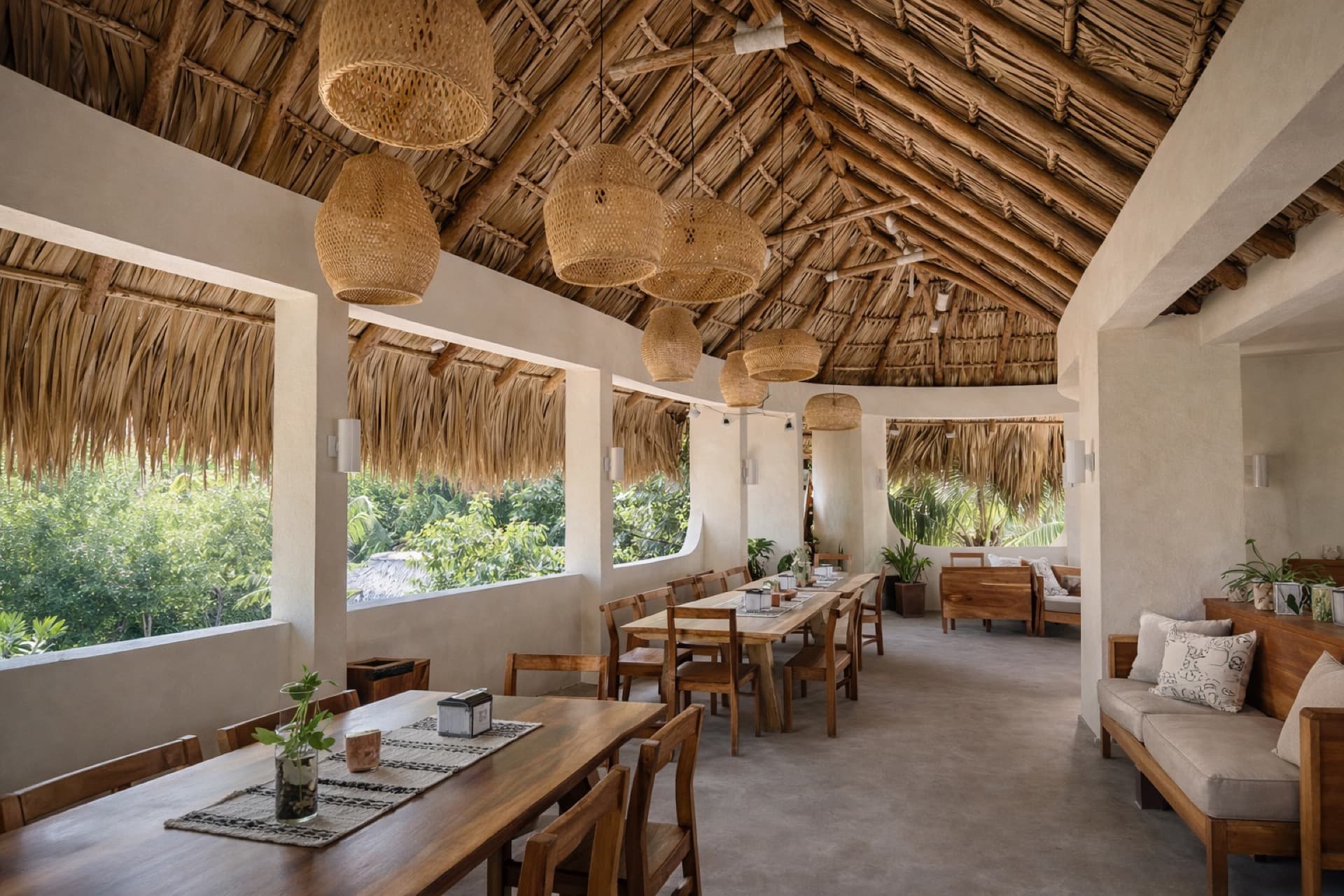 Pergola en bois d'eucalyptus au bord d'une piscine